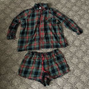 Adore Me Plaid PJ Set